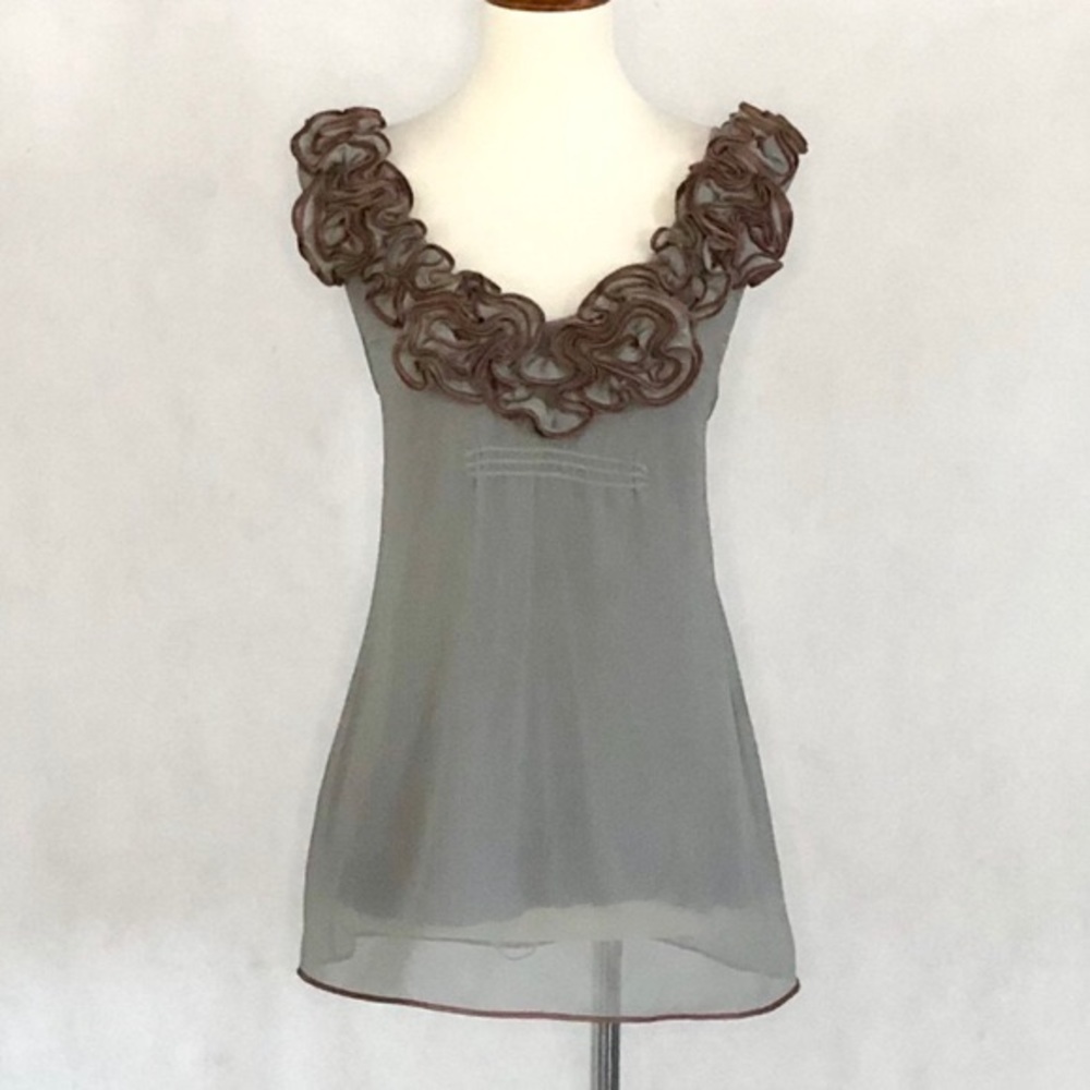 Anthropologie Baraschi In The Wings Rosette Top - Picture 2 of 11